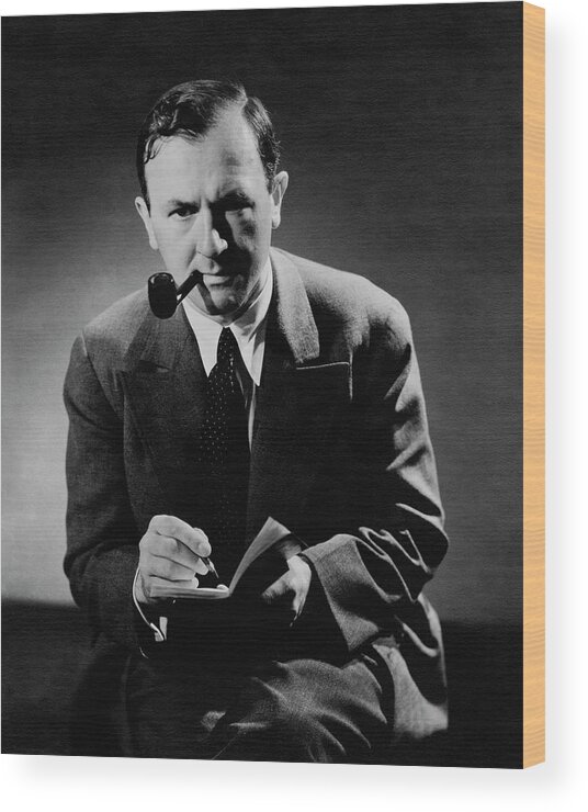 Artist Wood Print featuring the photograph A Portrait Of George Grosz by Horst P. Horst