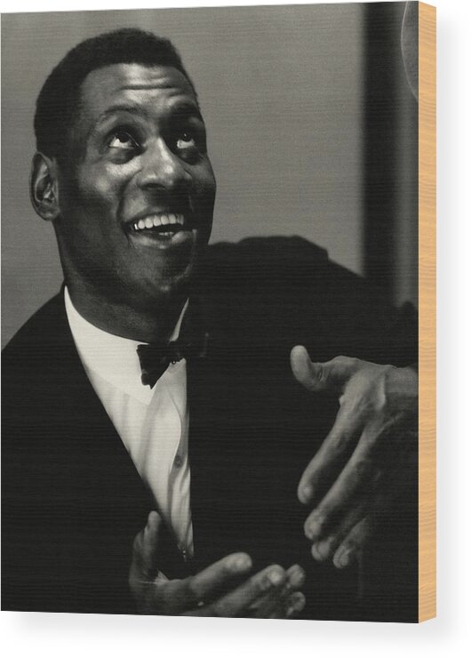 One Person Wood Print featuring the photograph A Portrait Of Paul Robeson by Edward Steichen