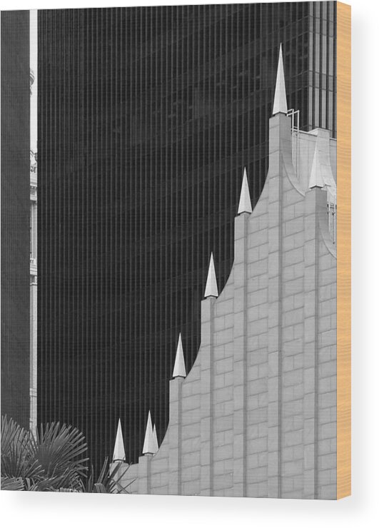 Skyscraper Wood Print featuring the photograph Architectural Trendlines by Dwight Theall