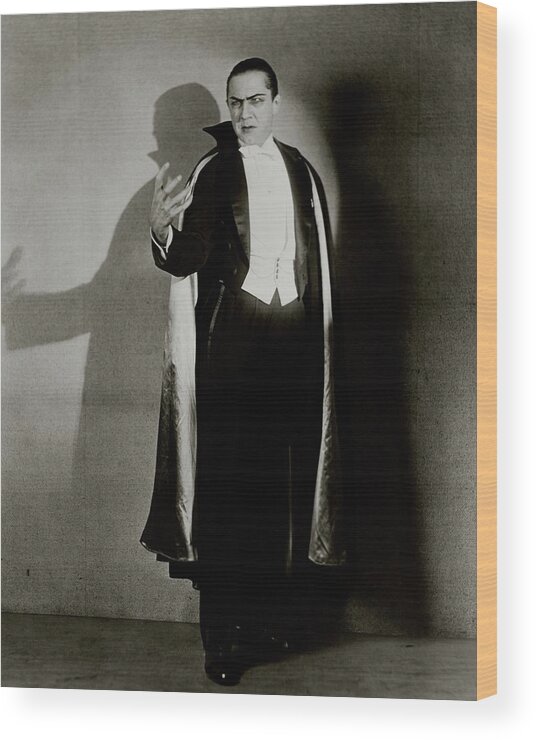 Actor Wood Print featuring the photograph Bela Lugosi As Dracula by Florence Vandamm