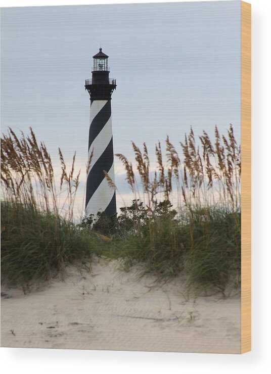 Outer Banks Wood Print featuring the photograph Cape Hatteras Light by Brian M Lumley