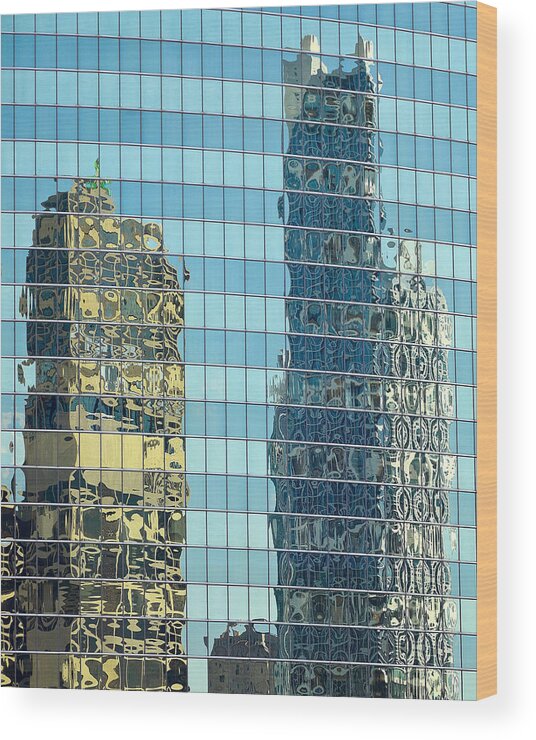 Chicago Wood Print featuring the photograph Chicago Reflections by Jon Exley