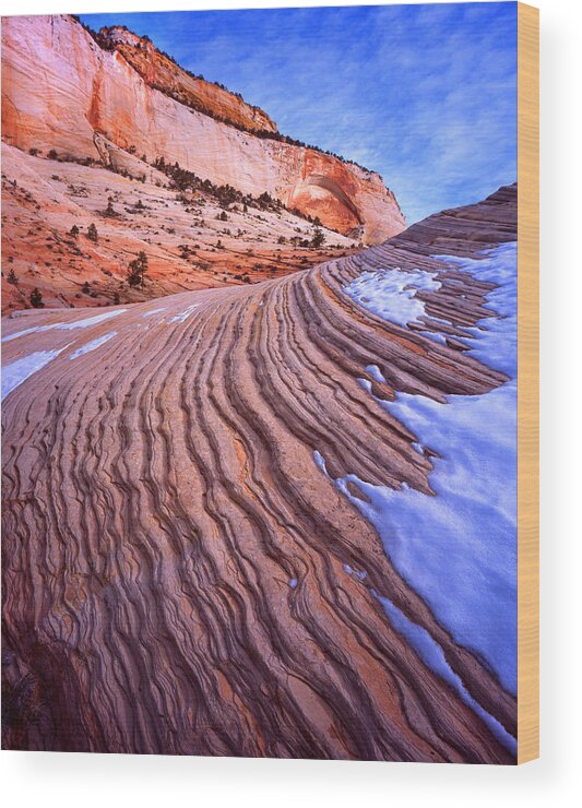 Zion National Park Wood Print featuring the photograph Classic Zion by Ray Mathis