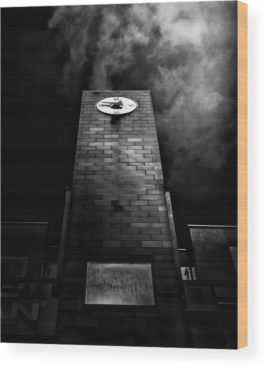 Toronto Wood Print featuring the photograph Clock Tower No 110 Davenport Rd Toronto Canada by Brian Carson