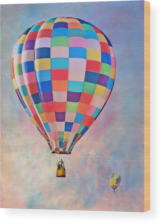Hot Air Balloon Wood Print featuring the photograph Fantasy Flight by Nikolyn McDonald