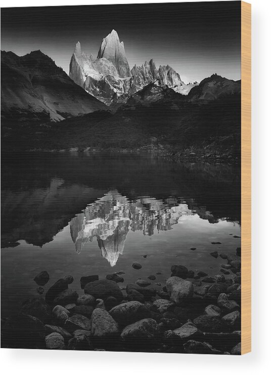 Patagonia Wood Print featuring the photograph Fitzroy Splendor At Dawn by Phil Green