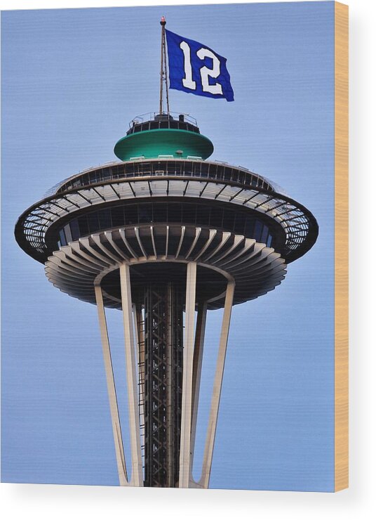 Seattle Wood Print featuring the photograph Fly It Proud by Benjamin Yeager