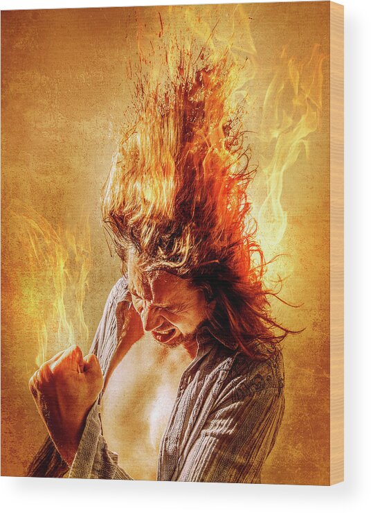 Fire Wood Print featuring the photograph Heat Miser by Steve Augulis