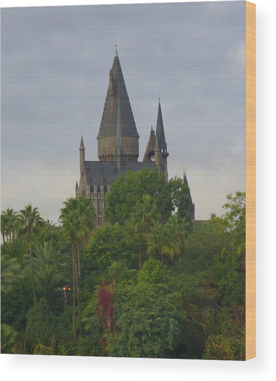 Kathy Long Wood Print featuring the photograph Hogwarts Castle 1 by Kathy Long