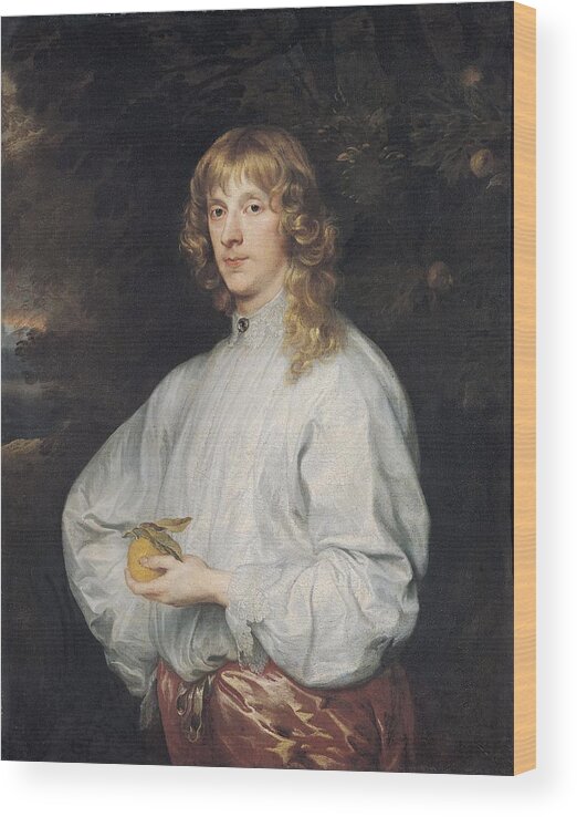 Aristocracy Wood Print featuring the photograph James Stuart 1612-55 Duke Of Richmond And Lennox, 1632-41 Oil On Canvas by Anthony van Dyck