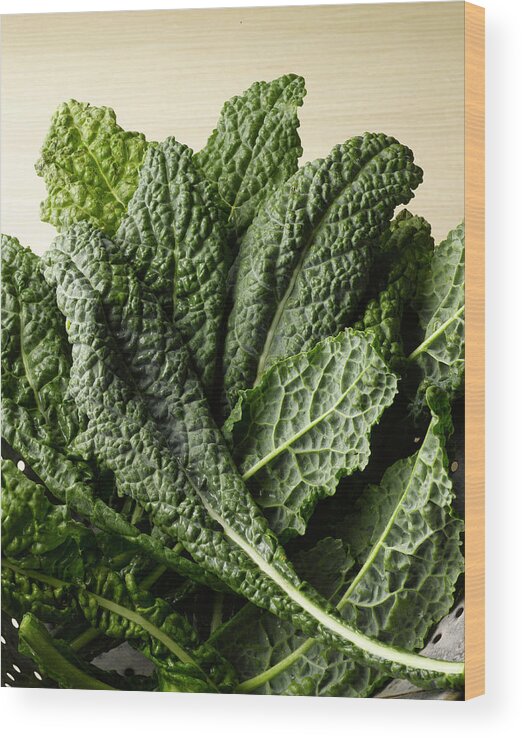 Heap Wood Print featuring the photograph Kale by Howard Bjornson