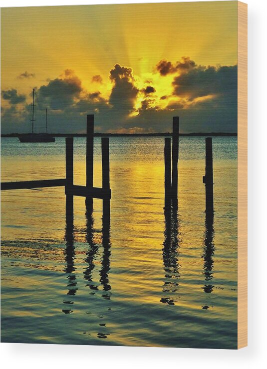 Florida Wood Print featuring the photograph Keys Sunset by Benjamin Yeager