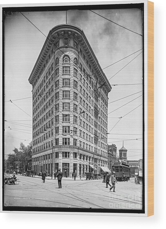 Loc Wood Print featuring the photograph Knights of Pythias Bldg by Russell Brown