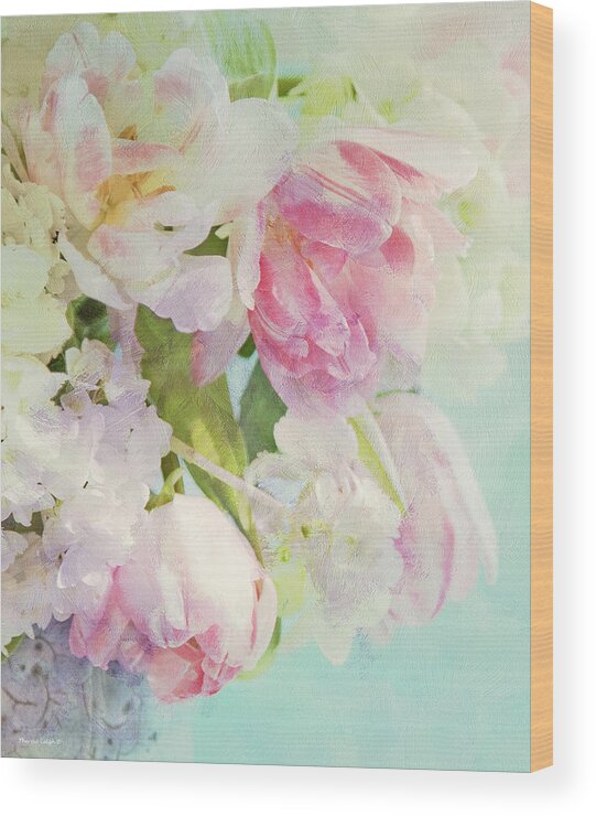 Bouquet Wood Print featuring the photograph Les Fleurs by Theresa Tahara