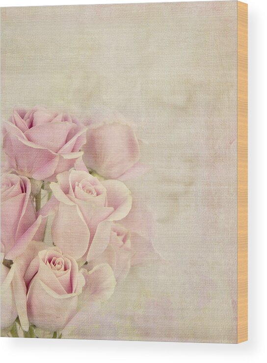 Rose Wood Print featuring the photograph Love Waits by Theresa Tahara
