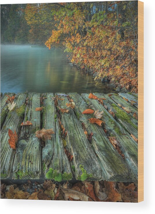 Lake Wood Print featuring the photograph Memories of the Lake by Jaki Miller