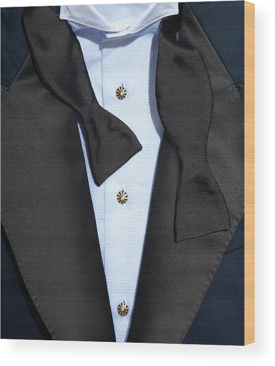 Jacket Wood Print featuring the photograph Mens Tuxedo by Brian Klutch