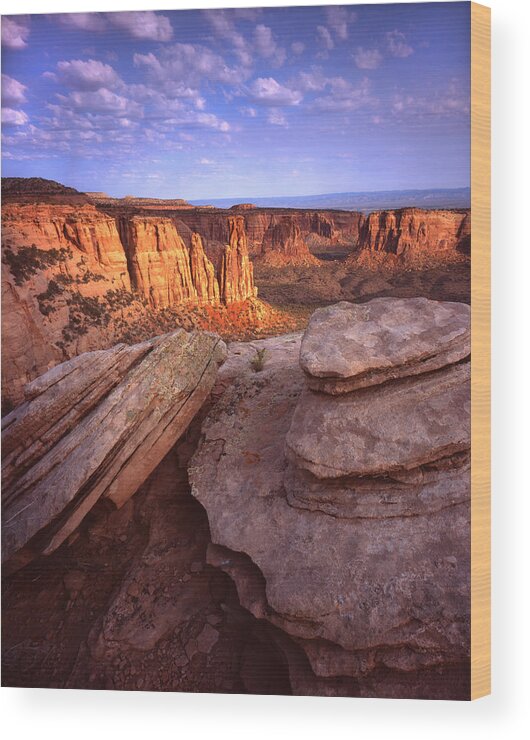 Colorado National Monument Wood Print featuring the photograph Monumental Morning by Ray Mathis