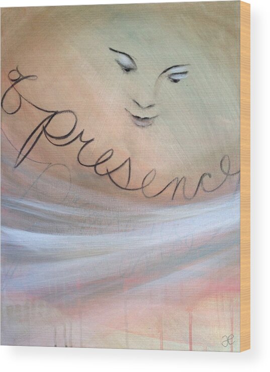 Art Wood Print featuring the painting Of Presence by Anna Elkins