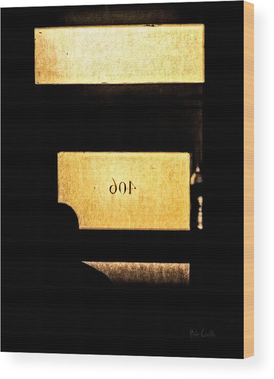 Abstract Wood Print featuring the photograph Office 406 by Bob Orsillo