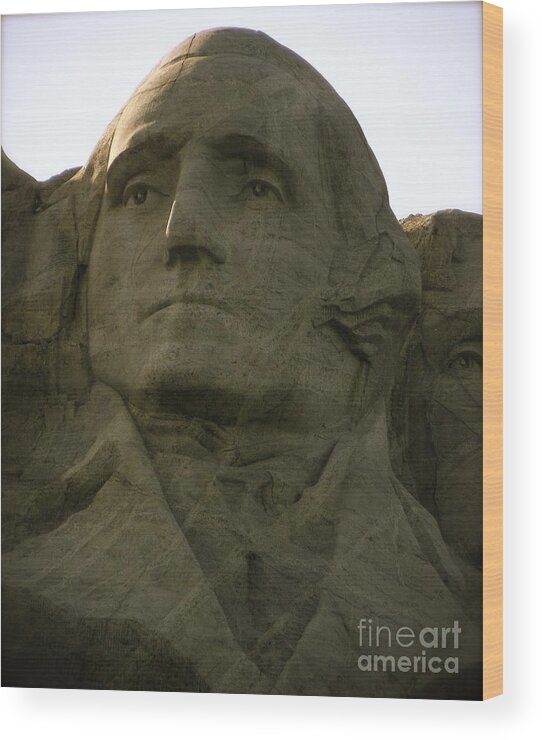 Mount Rushmore Wood Print featuring the photograph Patriarch in Color by KD Johnson