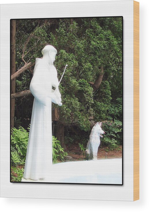 St. Francis Of Assisi Wood Print featuring the photograph Patron Saint of Animals by Marie Jamieson