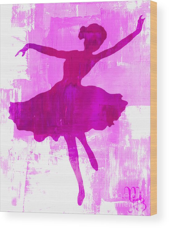 Art Wood Print featuring the digital art Pink Dancer by Mindy Bench