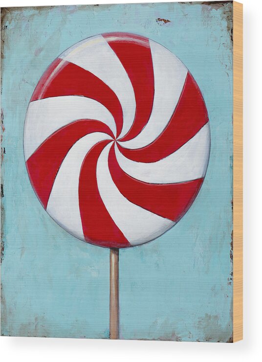 Lollipop Wood Print featuring the painting Pop Art #2 by David Palmer