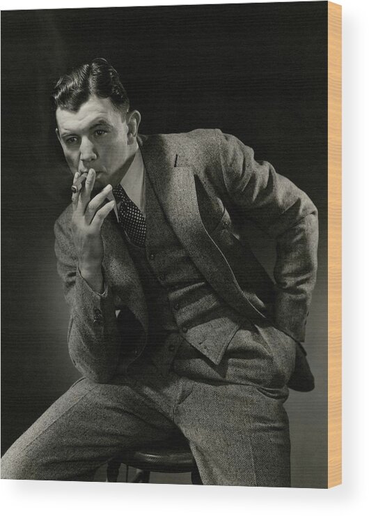 Personality Wood Print featuring the photograph Portrait Of James J. Braddock by Edward Steichen