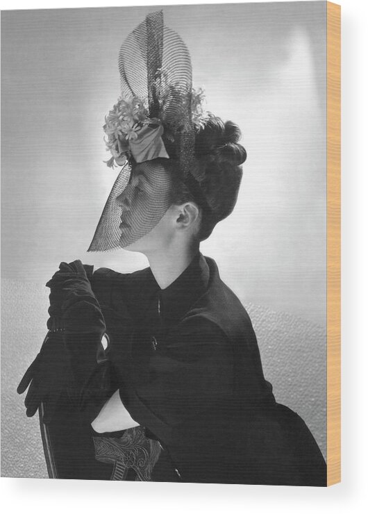Accessories Wood Print featuring the photograph Princess Jean Poniatowski by Horst P. Horst