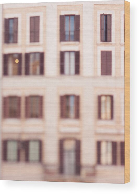 Italy Wood Print featuring the photograph Roman Windows by Kim Fearheiley