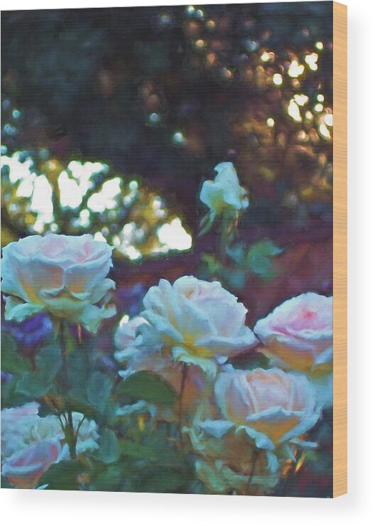 Floral Wood Print featuring the photograph Rose 321 by Pamela Cooper