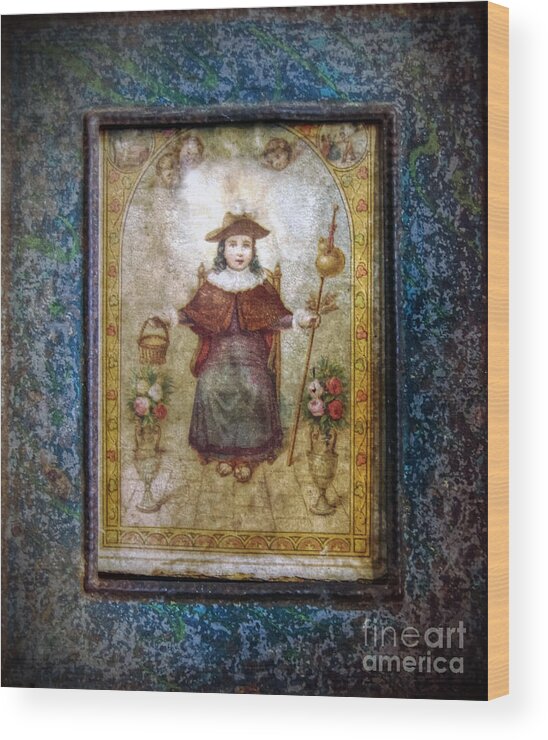 Vintage Wood Print featuring the photograph Santo Nino de Atocha by Savannah Gibbs