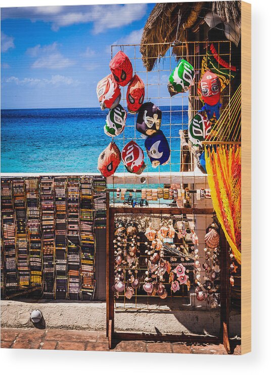 Cassette Wood Print featuring the photograph Seaside Market by Melinda Ledsome