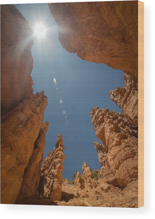 Landscape Wood Print featuring the photograph Sky Cave by Dwight Theall