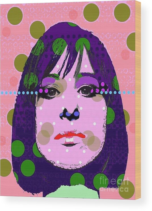 Barbara Streisand Wood Print featuring the digital art Streisand by Ricky Sencion