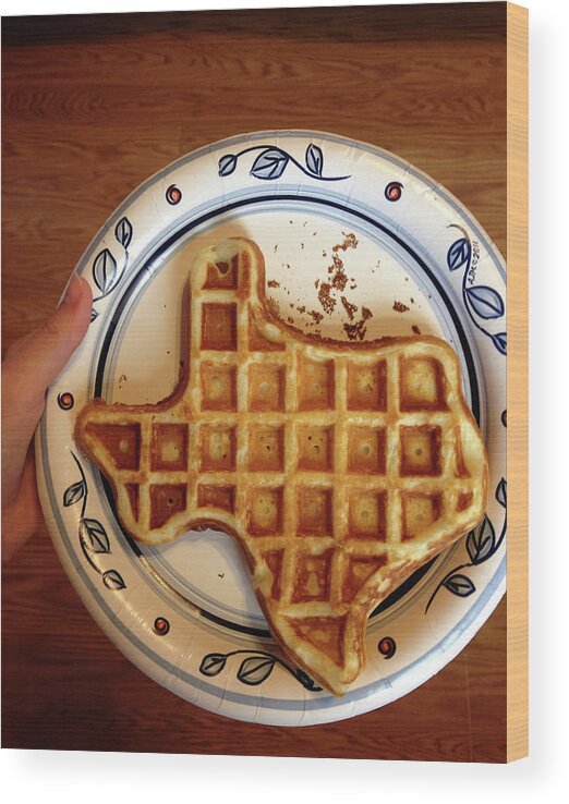 People Wood Print featuring the photograph Texas Waffle by Jenny Wymore - Sunkissed Photography