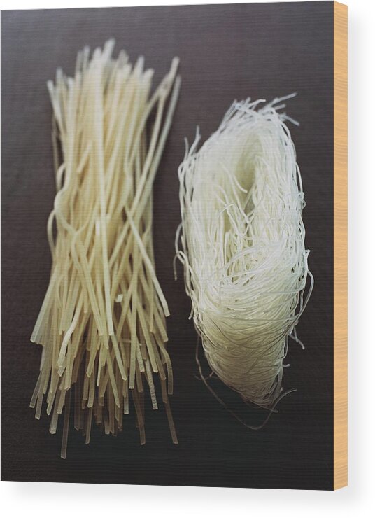 Cooking Wood Print featuring the photograph Thai Rice Noodles by Romulo Yanes