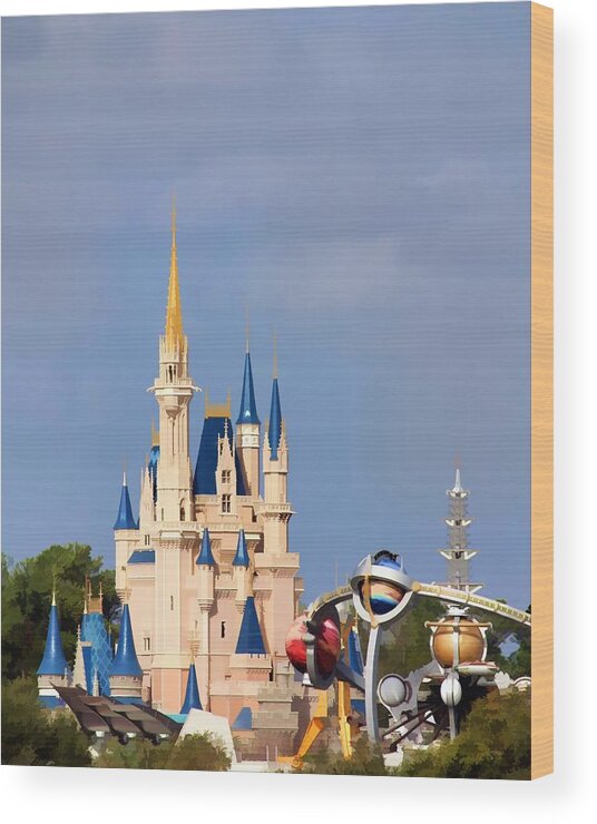 Disney Wood Print featuring the photograph The Kingdom by Jenny Hudson