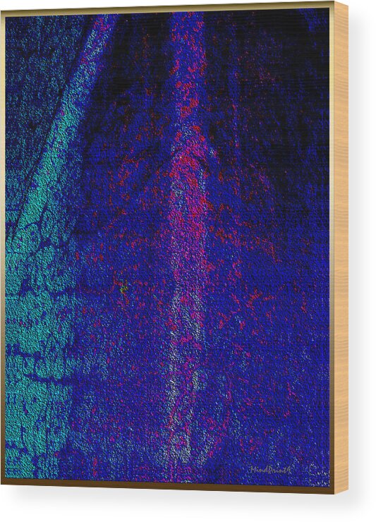 Forest Wood Print featuring the digital art Voice of Silence by Asok Mukhopadhyay