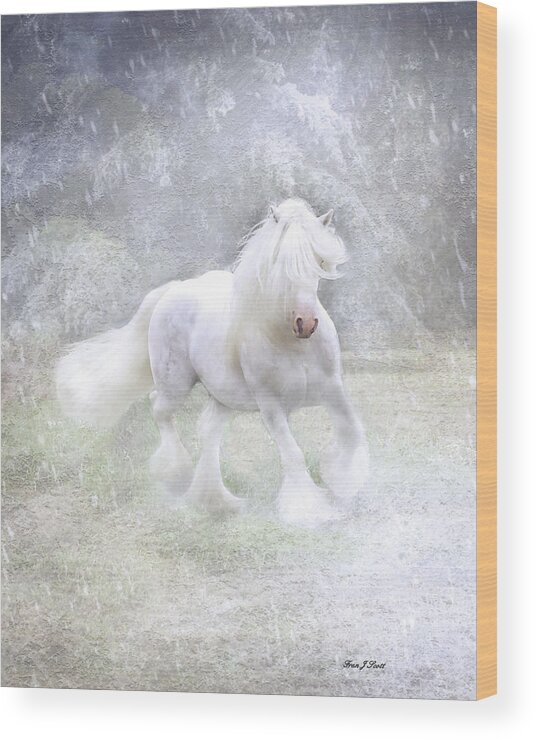 Horses Wood Print featuring the photograph Winter Spirit by Fran J Scott