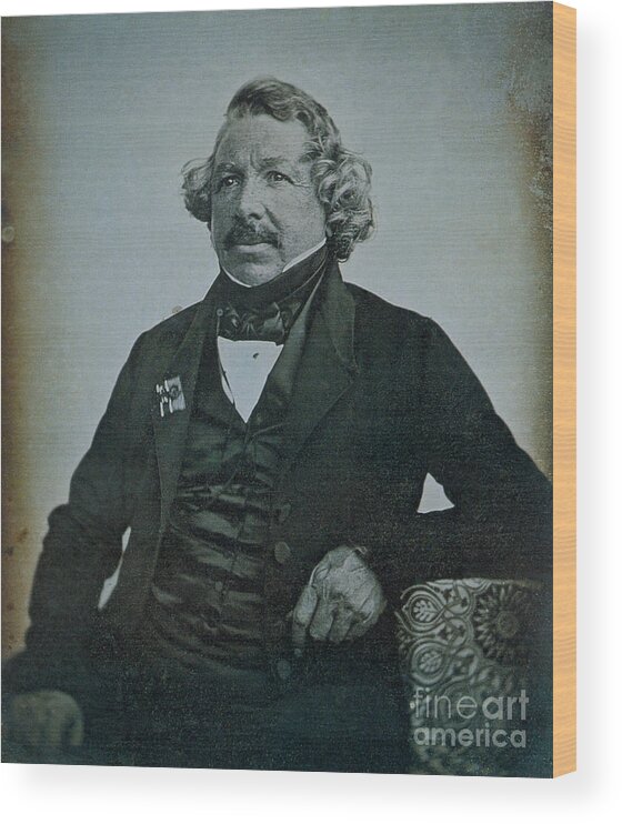 History Wood Print featuring the photograph Louis Daguerre, French Inventor #3 by Science Source