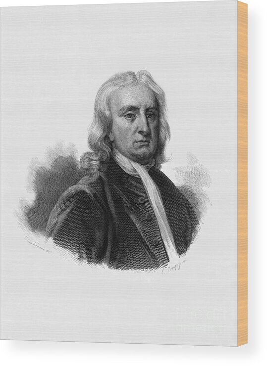 Science Wood Print featuring the photograph Isaac Newton, English Polymath #7 by Science Source