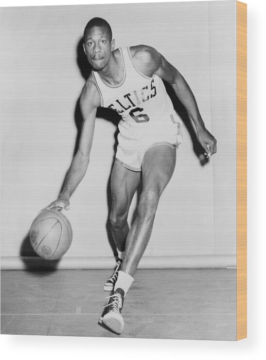 History Wood Print featuring the photograph Bill Russell In His Boston Celtics by Everett