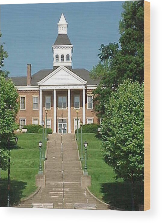 Cape Girardeau Wood Print featuring the photograph Common Pleas Court House by Margaret Harmon