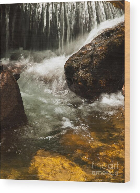 Rmnp Wood Print featuring the photograph Ice on Fall River by Harry Strharsky