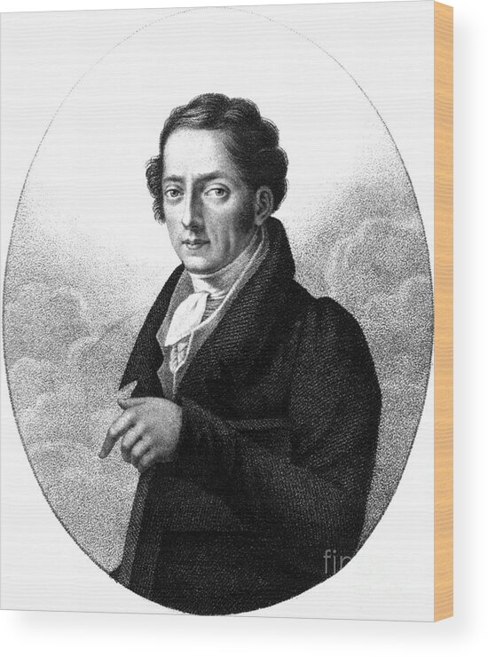 Science Wood Print featuring the photograph Johann Wolfgang Von Goethe, German by Science Source