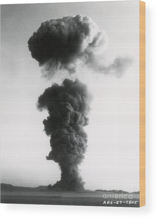 History Wood Print featuring the photograph Nuclear Test Site by Omikron