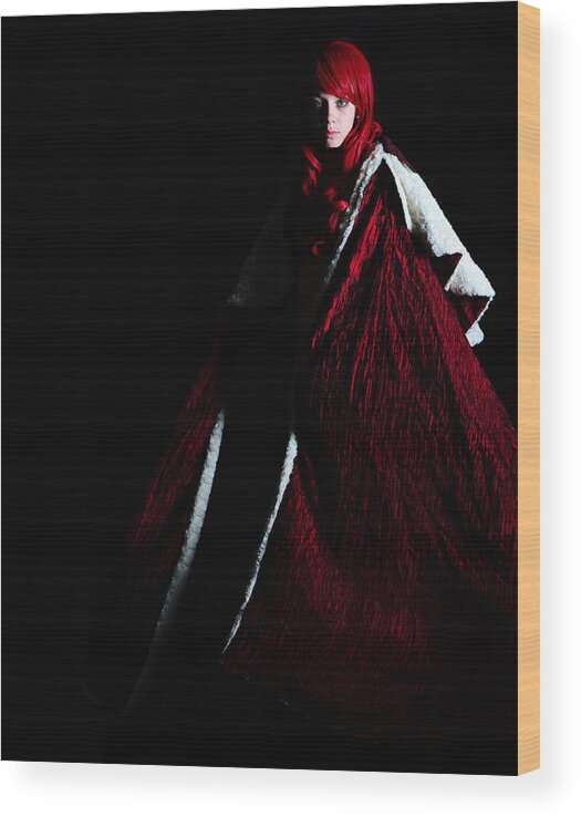 Beautiful Wood Print featuring the photograph Red Riding Hood by Jim Boardman