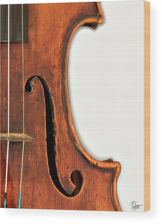 Strad Wood Print featuring the photograph Right F by Endre Balogh